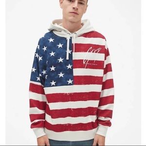 Gap x Balmain American Flag Hoodie